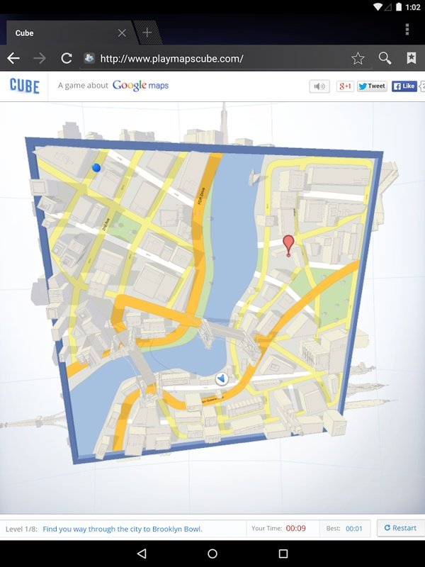 Cube – A game about Google Maps –