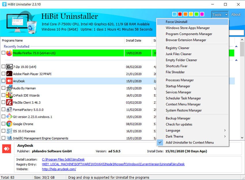 free for mac instal HiBit Uninstaller 3.1.40