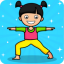 Yoga for Kids & Family fitness Icon