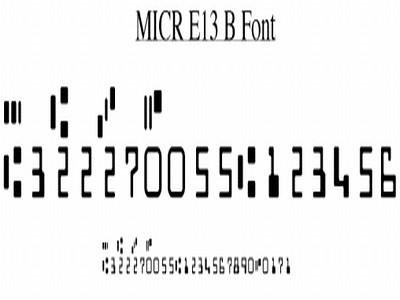 e13b font download mac