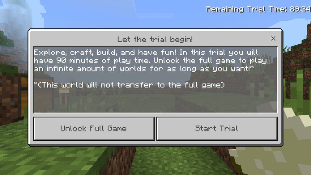 Minecraft Trial APK para Android - Download