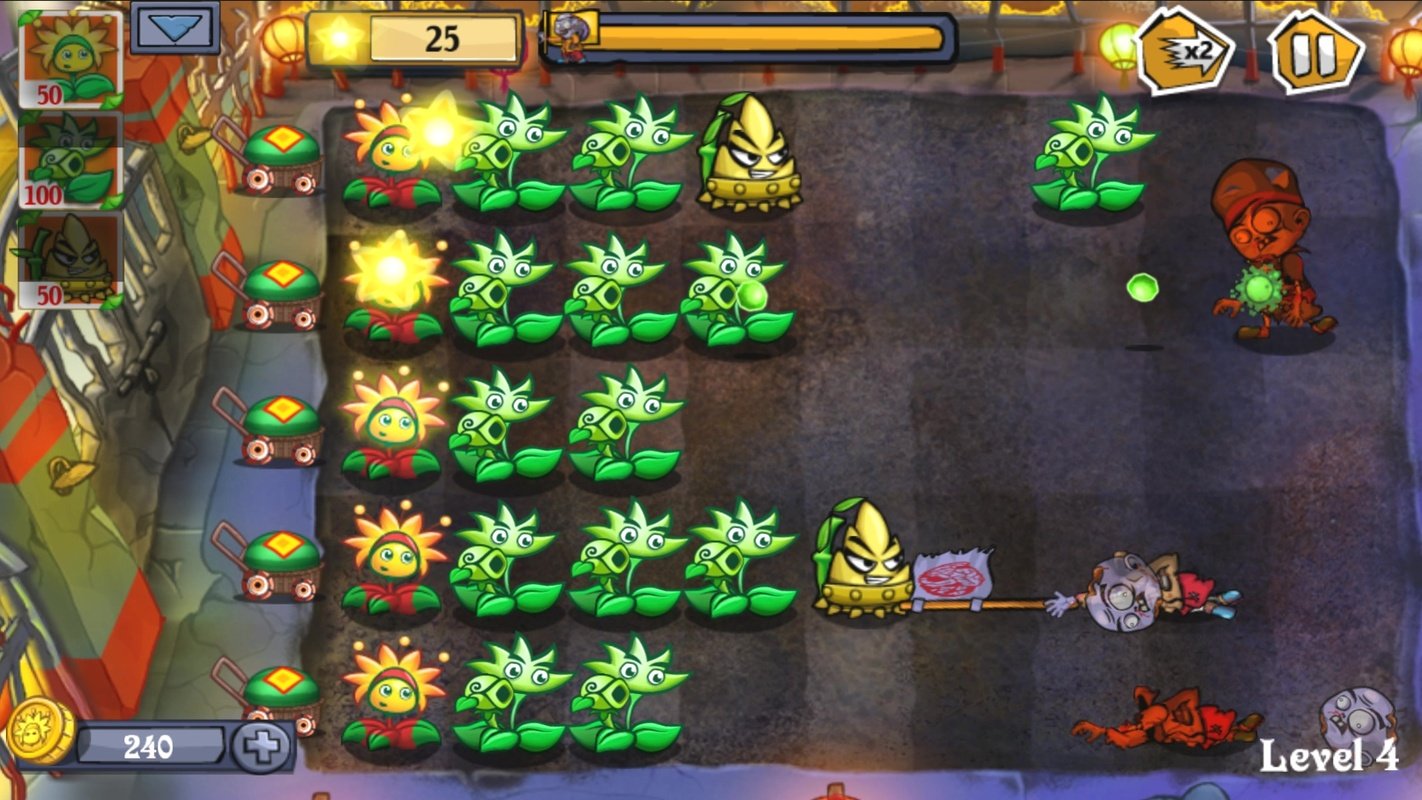 Flower Zombie War for Android Free Download