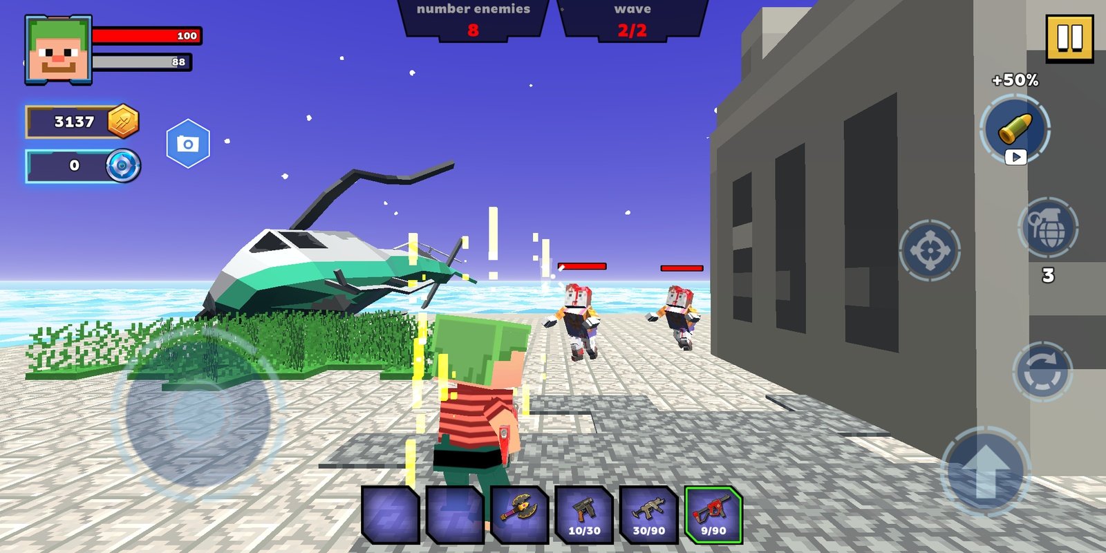 Fire Craft: 3D Pixel World for Android Free Download