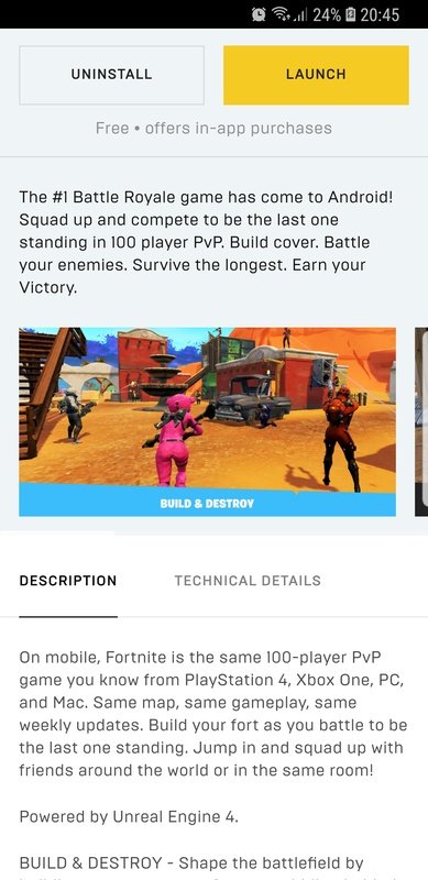 Epic Games mobile APK (Android App) - Free Download