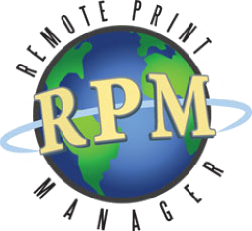 Remote print. One RPM logo.