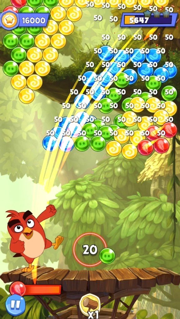 Bubbles' reviews: Angry birds Pop 2